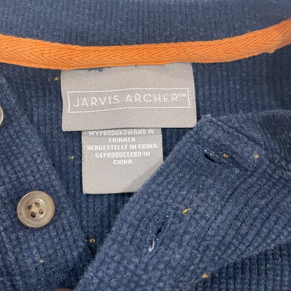 Boys 24 Month Waffle Sweater with Orange Speckles - Picture 4 of 5